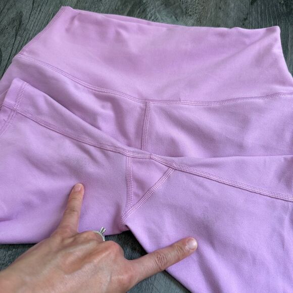Abercrombie & Fitch YPB Bike Shorts Purple Pink Small Stretch - Picture 10 of 11